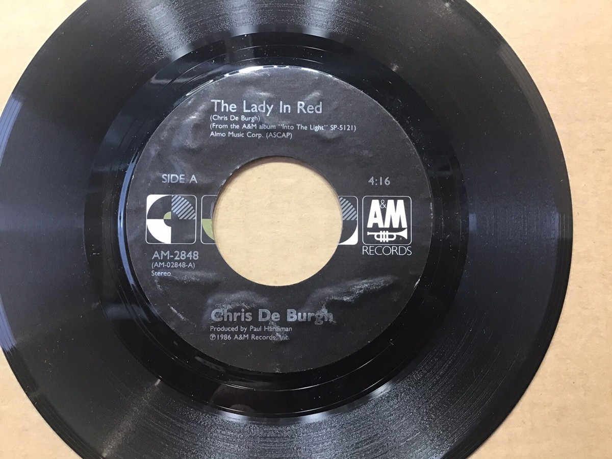 Chris De Burgh ~ The Lady in Red / The Vision ~ A&M Records ~7
