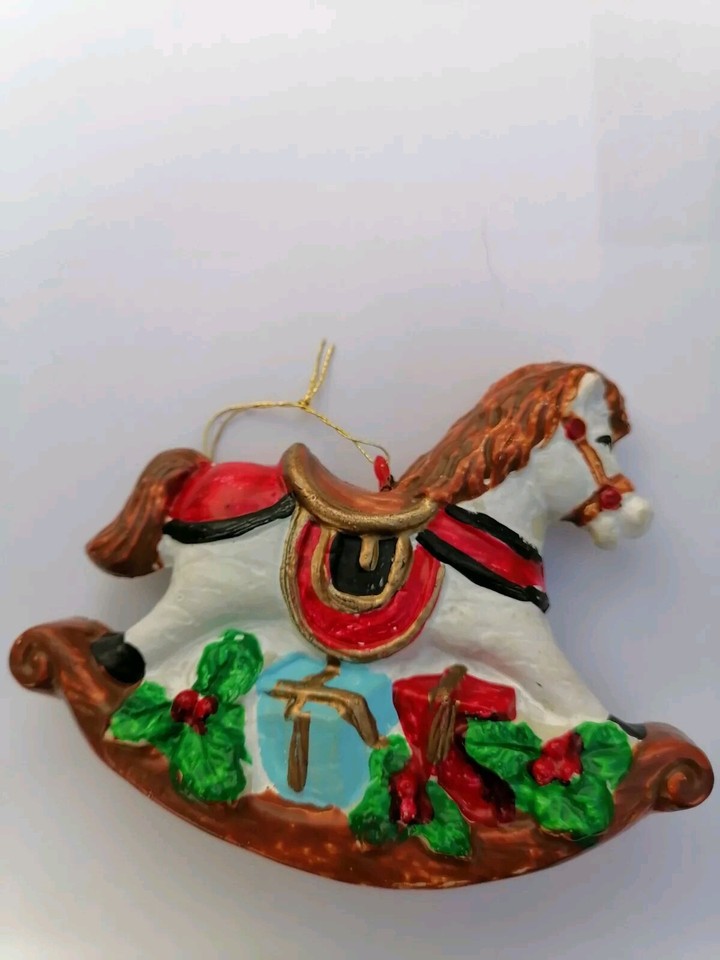 Vintage Rocking Horse Christmas Decoration eBay