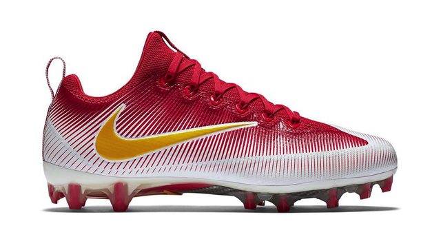 all red nike football cleats