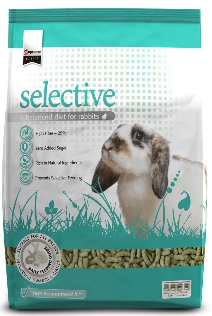 SUPREME SCIENCE SELECTIVE PREMIUM ADULT RABBIT FOOD FEED 10KG BAG