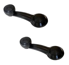 2 x Black Door Window Crank Handle for GM GMC Buick Pontiac Cadillac Chevy Olds