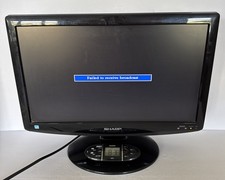 Sharp LCD TV Monitor With Remote LC-19SK24U 19  HDMI VGA Dolby Digital Flat