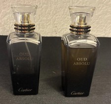 Cartier Oud Absolute 2 Bottles-1 Full 1.5 Oz & 1 Partial Full. No Box