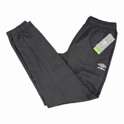 Umbro Premier Men's Black Taped Logo Track Pants Windbreaker NWT Size XL