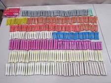 Vintage Assorted Lot Of 374 Plastic Elastic Perm Rod Hair Curlers
