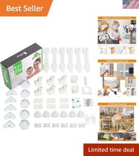 Baby Proof Kit, 44 Packs Child Safety Essentials Set - Invisible Magnetic Cab...