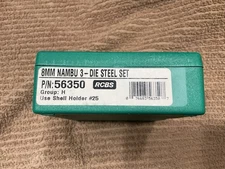 RCBS 8MM NAMBU 3 Die Steel Set  #56350 +Shell Holder #25 Complete