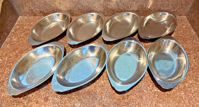 Dessert Ice Cream Sundae Parfait Dishes Set of 8 Stainless Steel