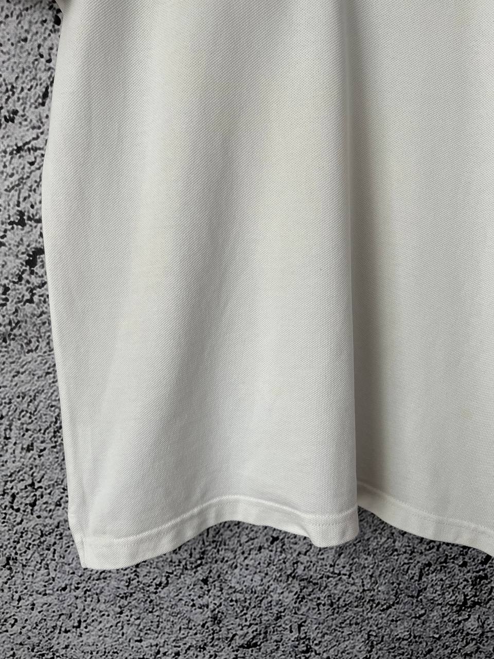 Prada Polo Shirt White Red Logo Trim Men Size S Classic Short Sleeve thumbnail 8