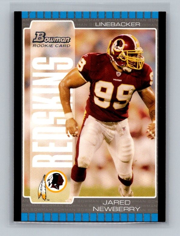 Jared Newberry 2005 Bowman Rookie #241 Washington Redskins