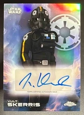 2025 Topps Chrome Star Wars Sapphire Mario Vernazza as Vult Skerris Auto #A-MVE