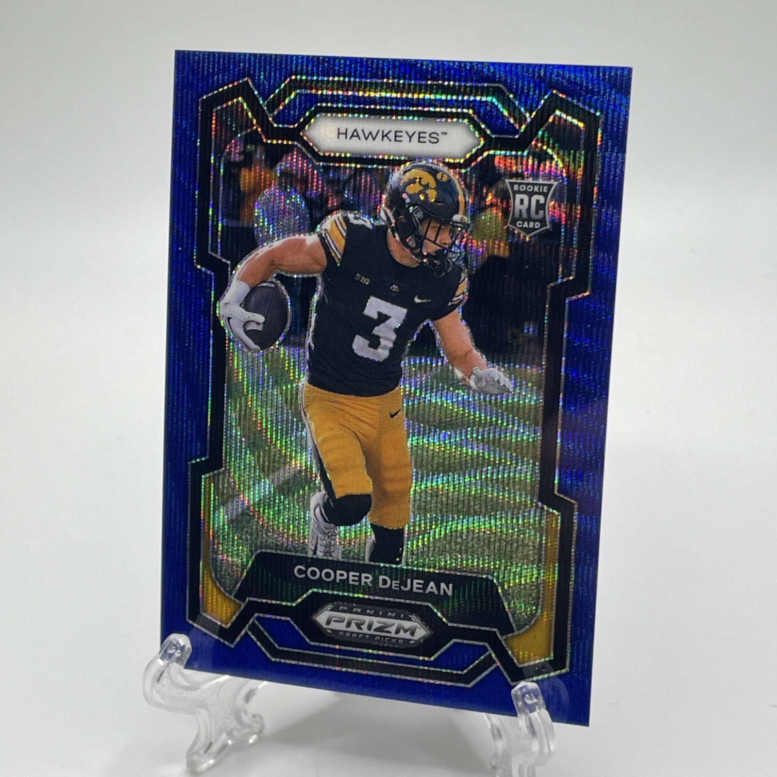 2024 Panini Prizm Draft Picks Cooper Dejean #113 Blue Wave /249