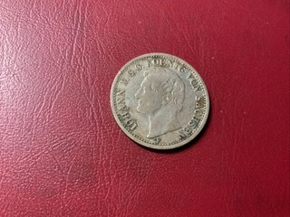 Sachsen 1/6 Taler 1856 F Silber (84)