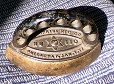 Miniature Enterprise Mfg. Co. Cast Iron Salesman Sample Sad IronThiw Jan. 1877