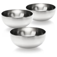 3-Teiliges RüHrschüSsel Set Aus Edelstahl - EdelstahlschüSsel Ø 20 Cm