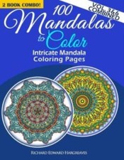 100 Mandalas To Color - Intricate Mandala Coloring Pages - Vol 3  6 Combi...