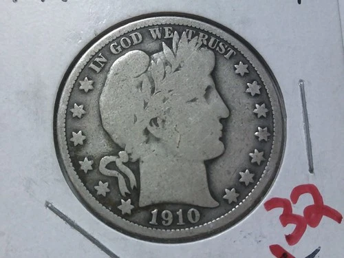 1910-P Barber Half Dollar
