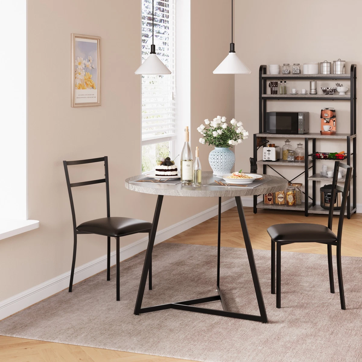 Round Dining Sets 2 Seating Capacity for sale | eBay