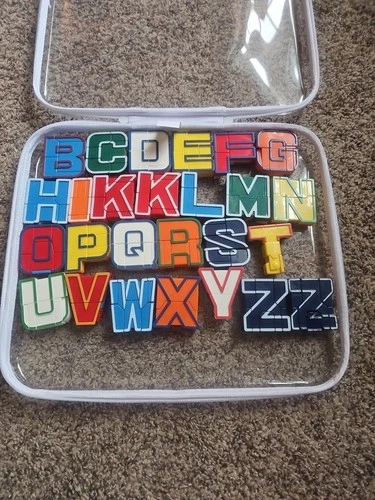 Alpha-Bots Transforming Alphabet Letters  Set of 26 Letters