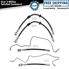 Brake Hose Set Fits 98-10 Volkswagen Beetle 99-06 Golf 99-05 Jetta