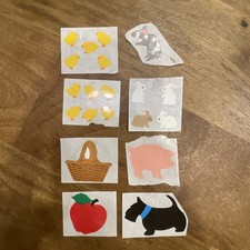 80s Stickers Vintage Pearlized Shiny Lot Of Sandylion Mods Of Farm Animals