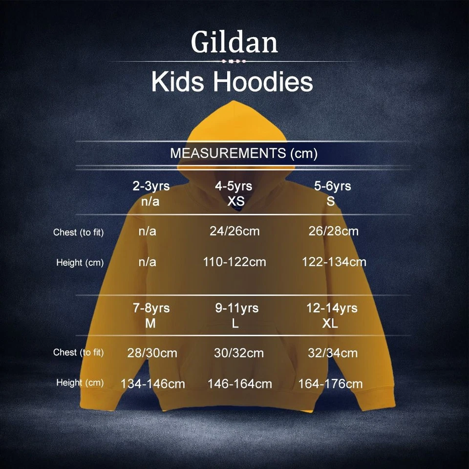 Gildan Kids Hooded Jumper -Soft Fleece Pullover Hoodie Sweatshirt - 2 for £19 - Image 3 of 4