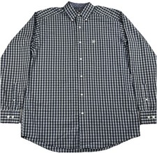 Ariat Long Sleeve Wrinkle Free Mens Medium Classic Fit Plad Print Button Shirt