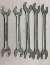 Craftsman Wrench Set 5pc 44589, 44588, 44587, 44586, 44585 Open End Combo -VV-