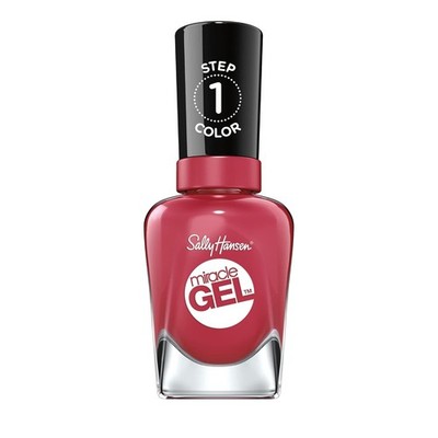 Sally Hansen Miracle Gel Nagellack - 2er Pack - 256 Proper P - Rose, lange getragen