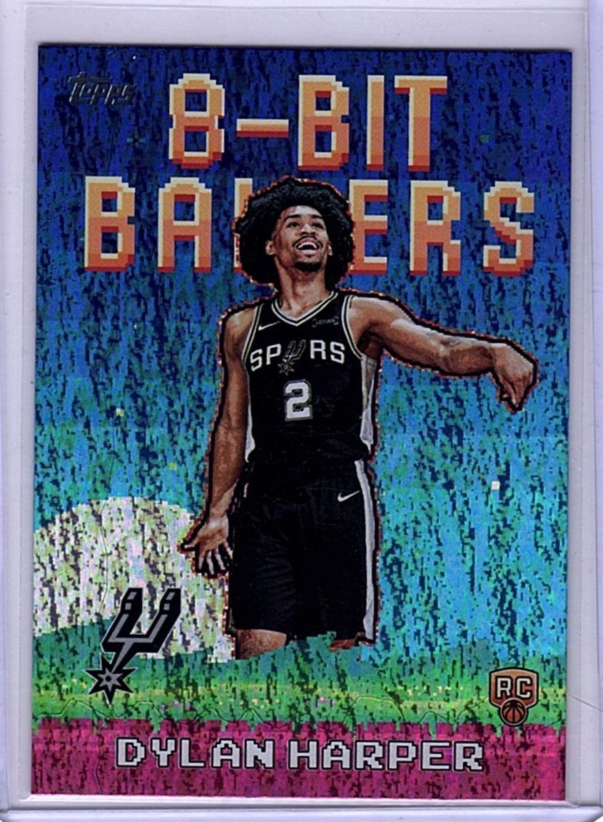 2025-26 Topps 8-Bit Ballers Dylan Harper #8B-32 Holofoil (RC) Spurs