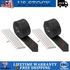 16ft 2roll Exhaust Wrap Header Manifold Fiberglass Heat Wrap Tape Motorcycles Us 16ft 2roll Exhaust Wrap Header Manifold Fiberglass Heat Wrap Tape Motorcycles Us