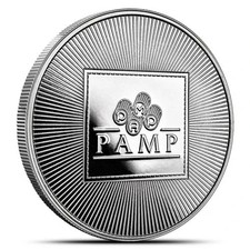 Pamp Suisse 1 oz Silver Round .999 Fine Silver 85.00 per troy oz