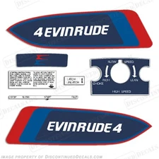 Fits Evinrude 1976 4hp Decal Kit