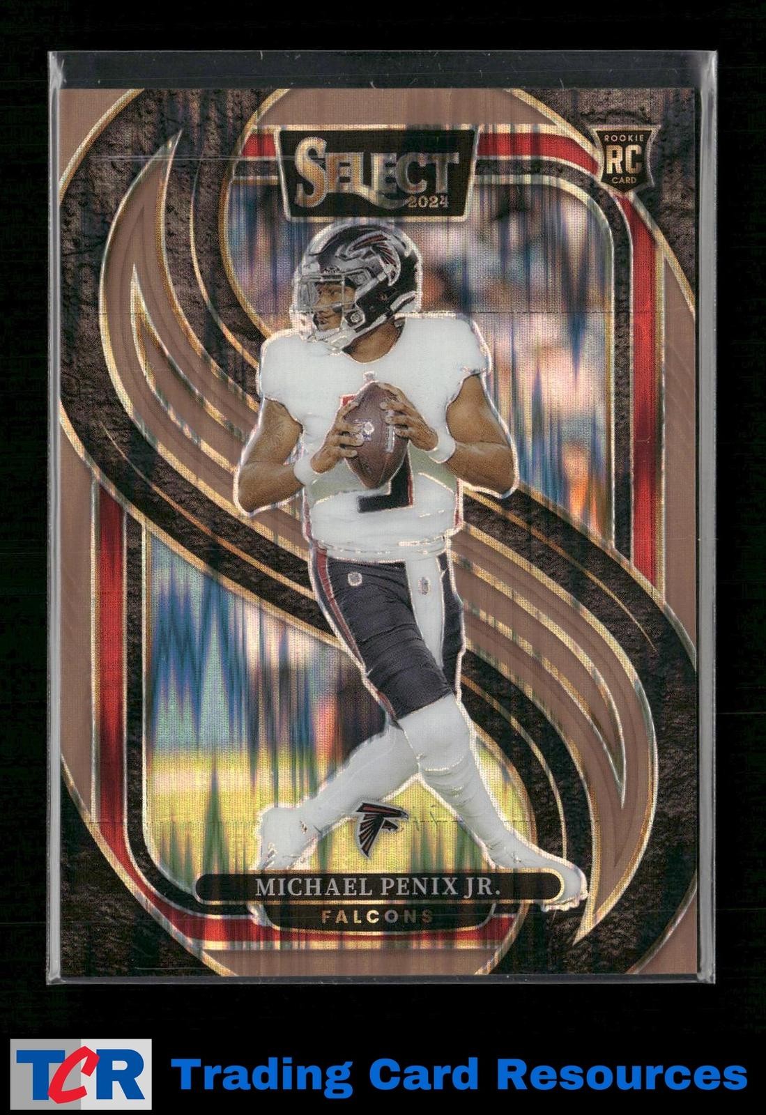 2024 Panini Select #110 Michael Penix Jr. Copper Prizm Shock #/299