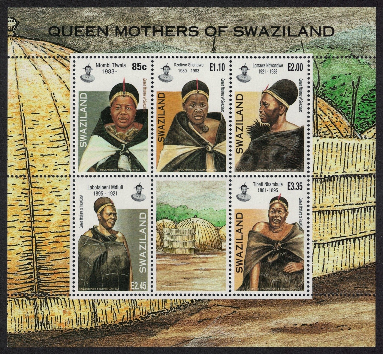 Swaziland Queen Mothers of Swaziland MS RAR Missing in most collections 2006