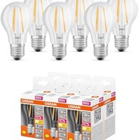 6Er Set Osram E27 Superstar+ Classic Led Lampe Dimmbar 3,4W Wie 40W 2700K
