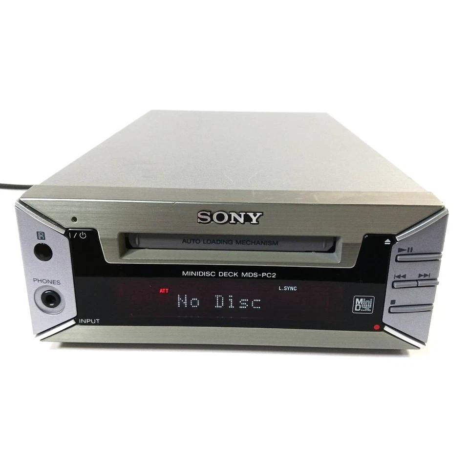Sony MiniDisc Deck MDS-PC2 com gravador MD remoto testado do Japão / AI278T - Imagem 2 de 4