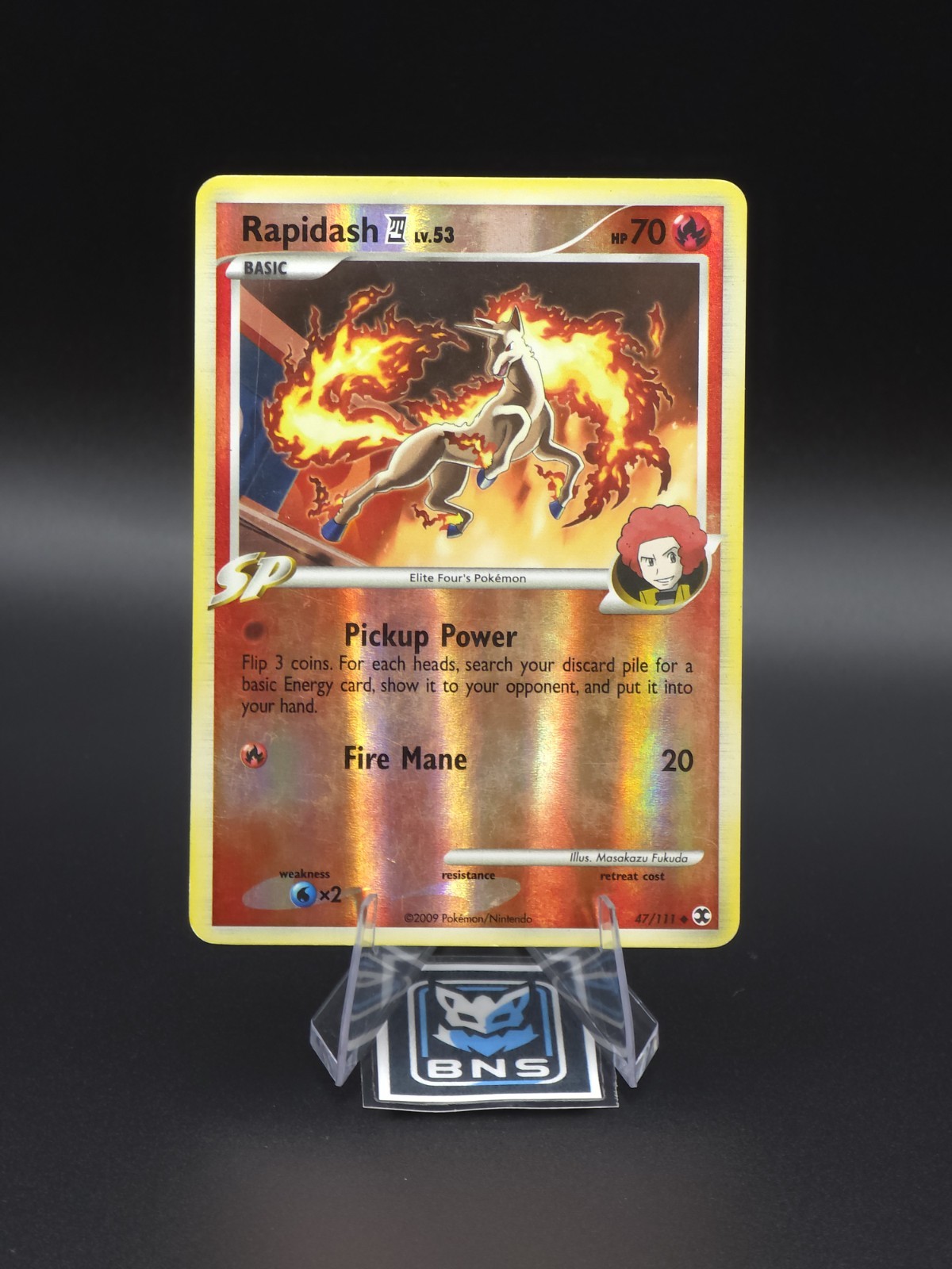 Rapidash 47/111 - Reverse Holo Rising Rivals - LP Pokemon Card TCG