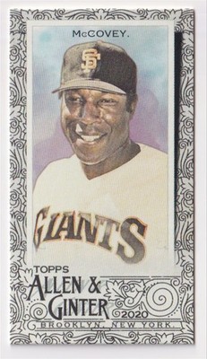 2020 Topps Allen & Ginter #26 Willie McCovey Mini Black Border