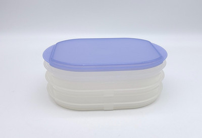 4 Piece Tupperware Fridge Stackables Deli Keeper Meat Cheese Container 5102 5103