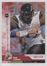 2018 Upper Deck CFL Red 65/150 Ted Laurent #144 r6v