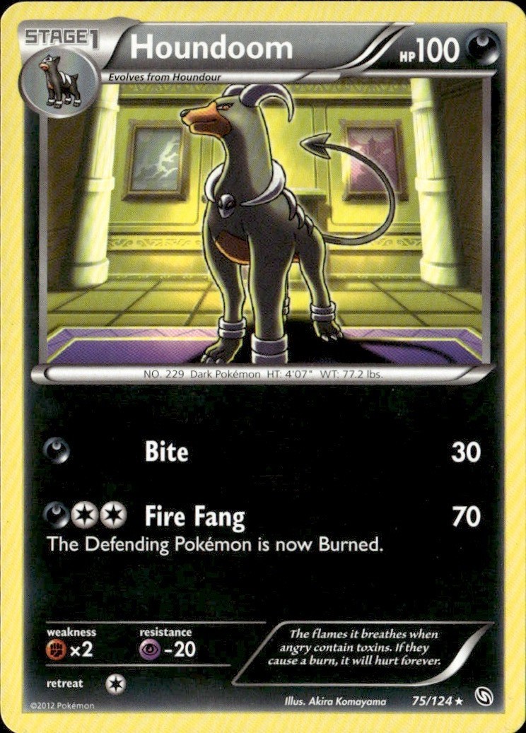Houndoom Rare DRX Dragons Exalted 75/124