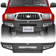 Fit 1995-2004 Toyota Tacoma 1st Gen Full Width Steel Front Bumper W Led Lights