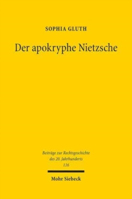Der apokryphe Nietzsche: Auf den Spuren des  by Sophia Gluth PAPERBACK (GERMAN)