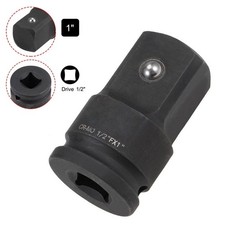 1/2 In Drive x 1 Inch Black Impact Socket Adapter Female to Male Cr-Mo