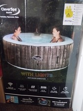 CleverSpa Waikiki 4 person hot tub with lights CleverLink 