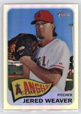 2014 Topps Heritage Chrome Refractor 348/565 Jered Weaver #THC-140 6o3
