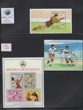 WC1_26721*. NICARAGUA. Lot of 1968 & 1990 SPORT souv. sheets. MNH
