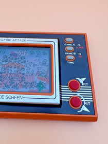 Vintage 1982 Nintendo Game & Watch Fire Attack ID-29 Wide Screen CIB Excellent