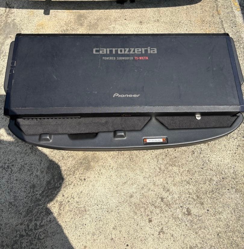 Pioneer Carrozzeria TS-WX77A Subwoofer Black Car Audio Tested as